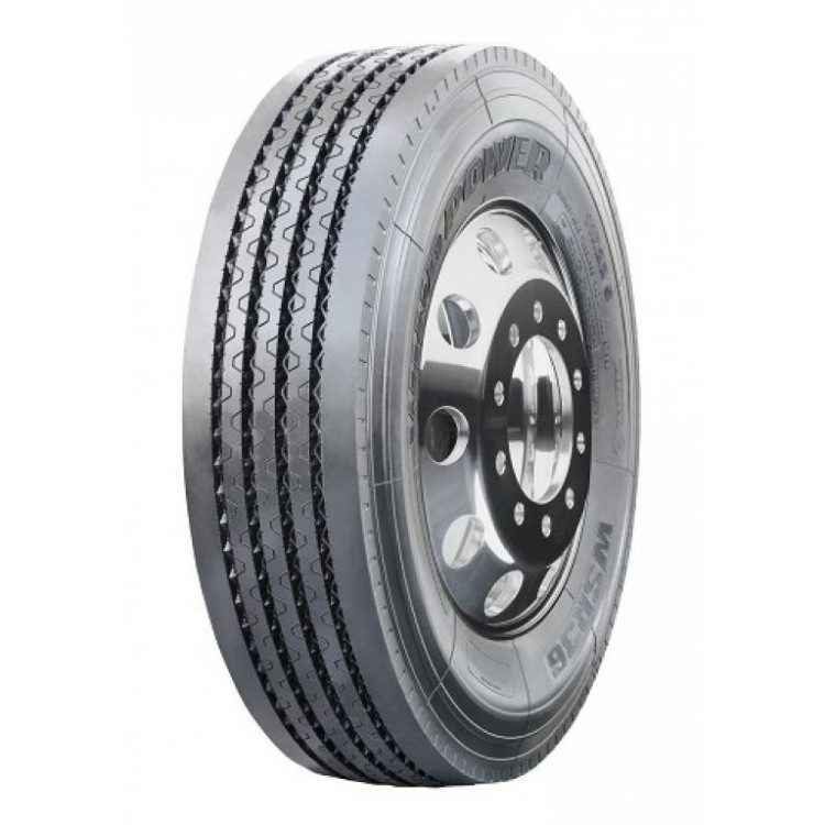 275/70 R22,5 TL WINDPOWER WSR 36. 3PMSF 18 PR, 148/145 M,TL,10/281/335, O26,M22, ET +154.4 8.25 X 22.5, RAL9006 SILBER, HMA168